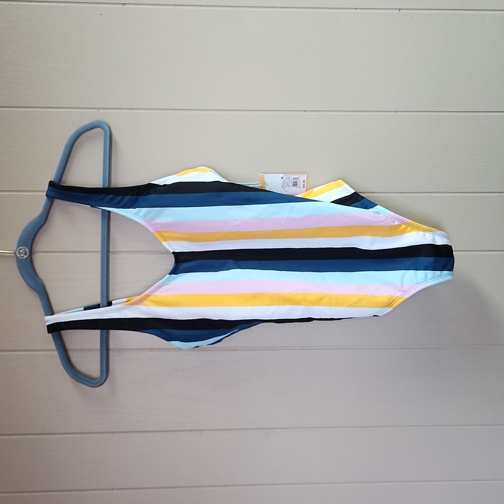 Kona Sol Striped Bathing Suit